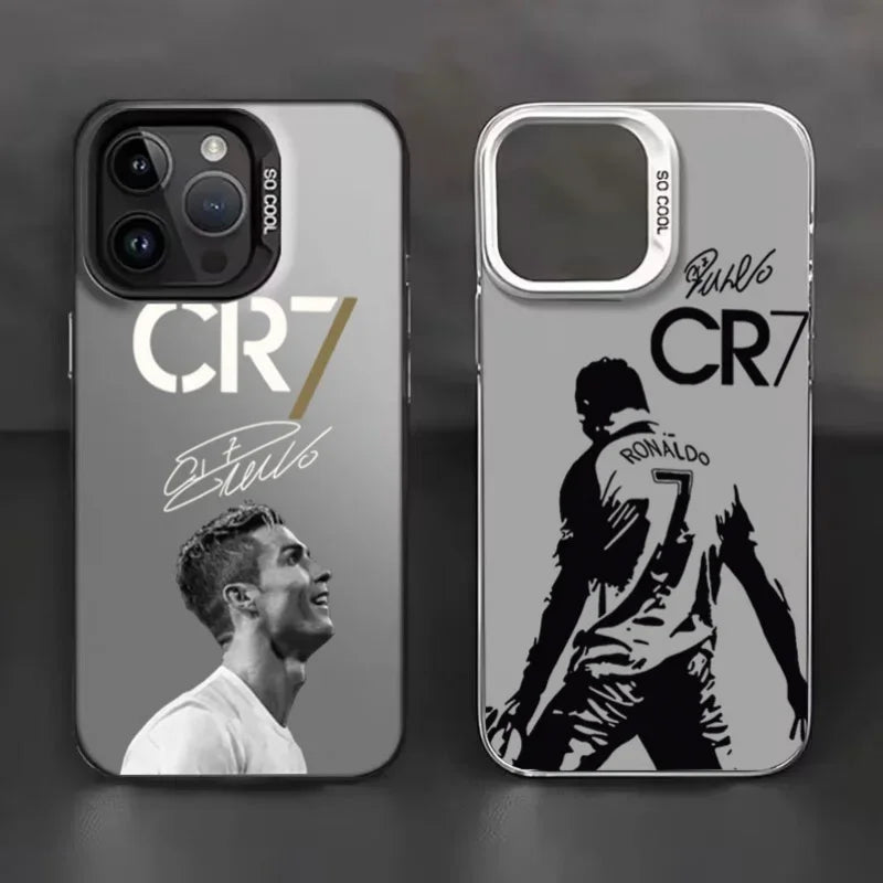 Football Player C-Cristianos R-Ronaldos Phone Case For IPhone 11 Pro Max 16 15 14 X XS MAX XR 8 7 6 Plus 12 13 Mini Hard Cover