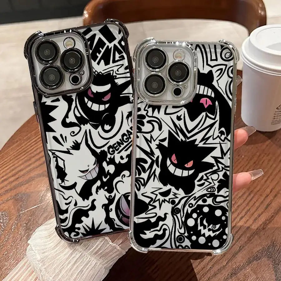 Case for Apple iPhone 17 Pro Max 14 12 16 Plus 15 11 Air XS XR 13 Soft Phone Cover Funny Pokemon Gengar