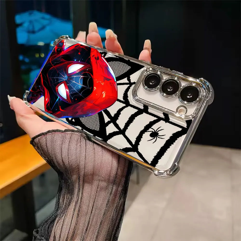 Spiderman Miles Morales Heroes Case For Samsung Galaxy S26 S25 S26Ultra Edge S24 S23 S22 Plus S21 Ultra FE 5G Marvel Phone Cover