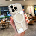 Cartoon Cat For MagSafe Wireless Charger Phone Case For iPhone 17 Pro Case iPhone 16 14 13 12 11 15 Pro Max Air Magnetic Cover