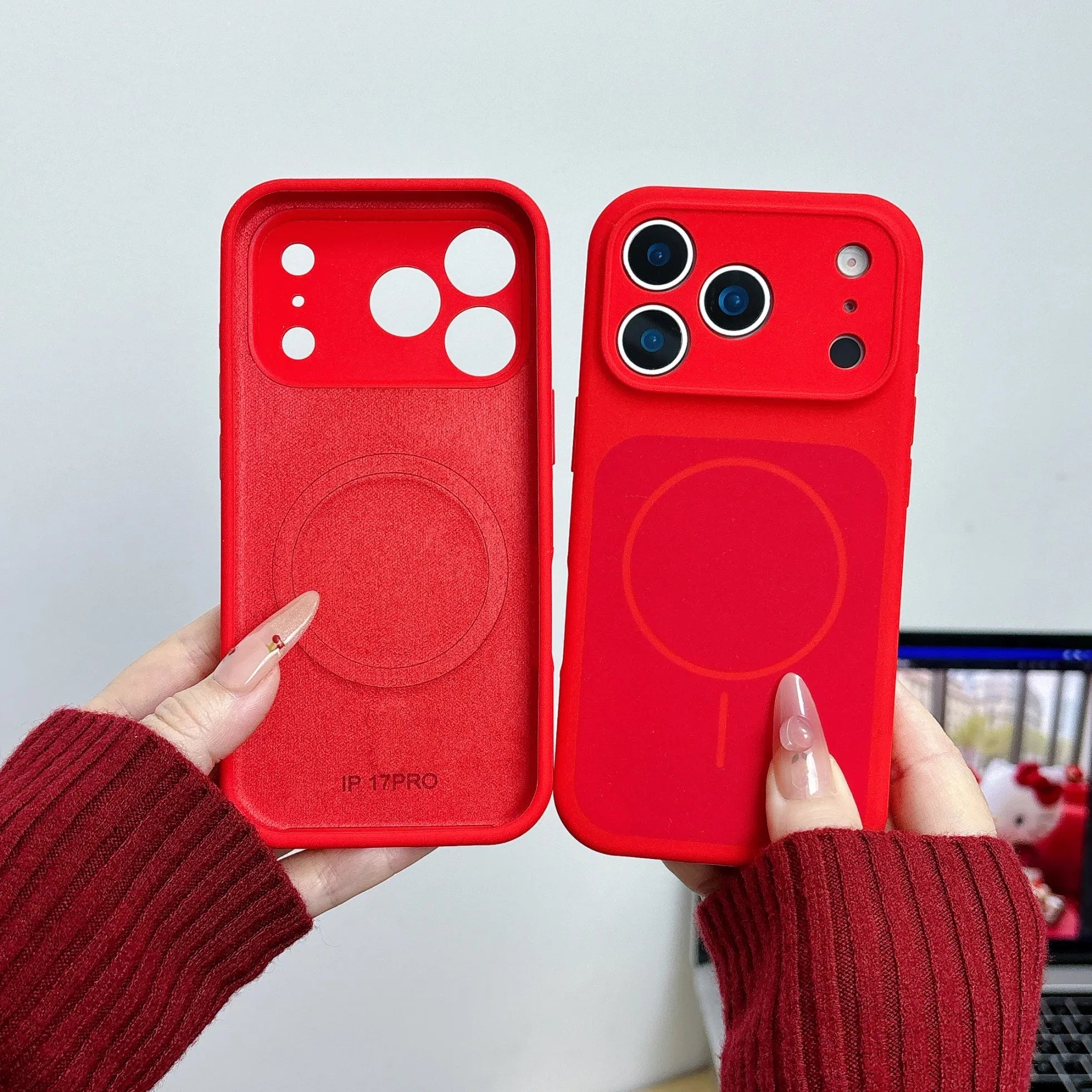 Original Silicone Bright Lucky Color Case for Apple iPhone 17 Air 16 15 14 13 Pro Max Plus Magnetic Wireless Charging Soft Cover