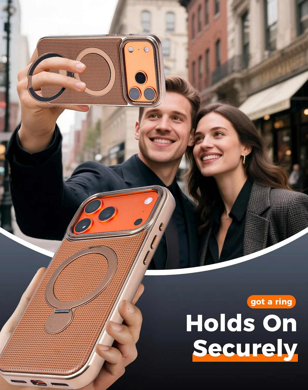 High Quality Original Technology Woven Case For Phone17Pro 17 Pro Max Magnetic 360° Rotating Stand Phone Cover