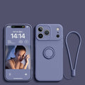 Liquid Silicone Ring Stand Magnetic Case for iPhone 17 Air 16E 15 14 13 12 11 Pro Max Plus Shockproof Soft Bumper Protectic Case
