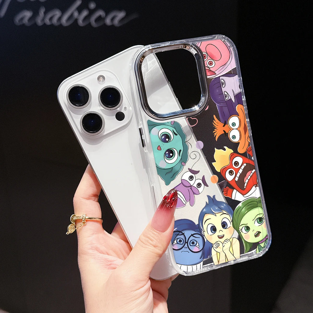 Inside-Out II Luxury Phone Case for iPhone 17 Air 16 15 14 11 Pro Max 16 15 Plus X Xs 8 7 Soft Protective Cover Cases