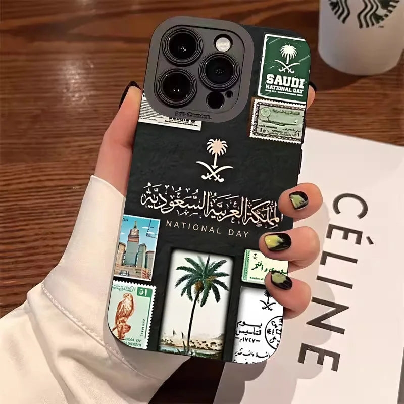 Kingdom Of Saudi Arabia Flag Phone Case For iPhone 13 16 15 14 12 11 Pro Max XS X XR 7 8 Plus SE2 Shockproof Soft Silicone Cover