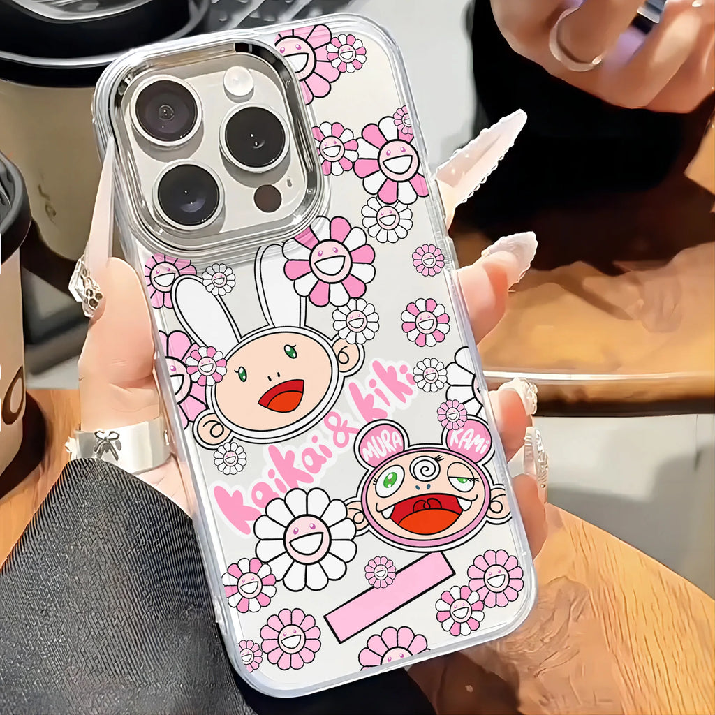 Art Flowers T-TakaShis M-MuraKAmis Phone Case For IPhone 17 16e 16 15 14 13 12 11 Mini Pro Max X XR XSMAX 8 Air Plus Soft Cover