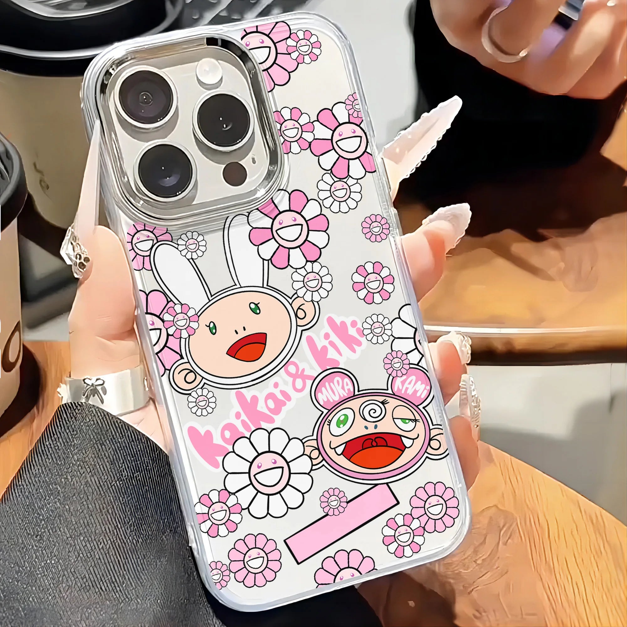 Art Flowers T-TakaShis M-MuraKAmis Phone Case For IPhone 17 16e 16 15 14 13 12 11 Mini Pro Max X XR XSMAX 8 Air Plus Soft Cover