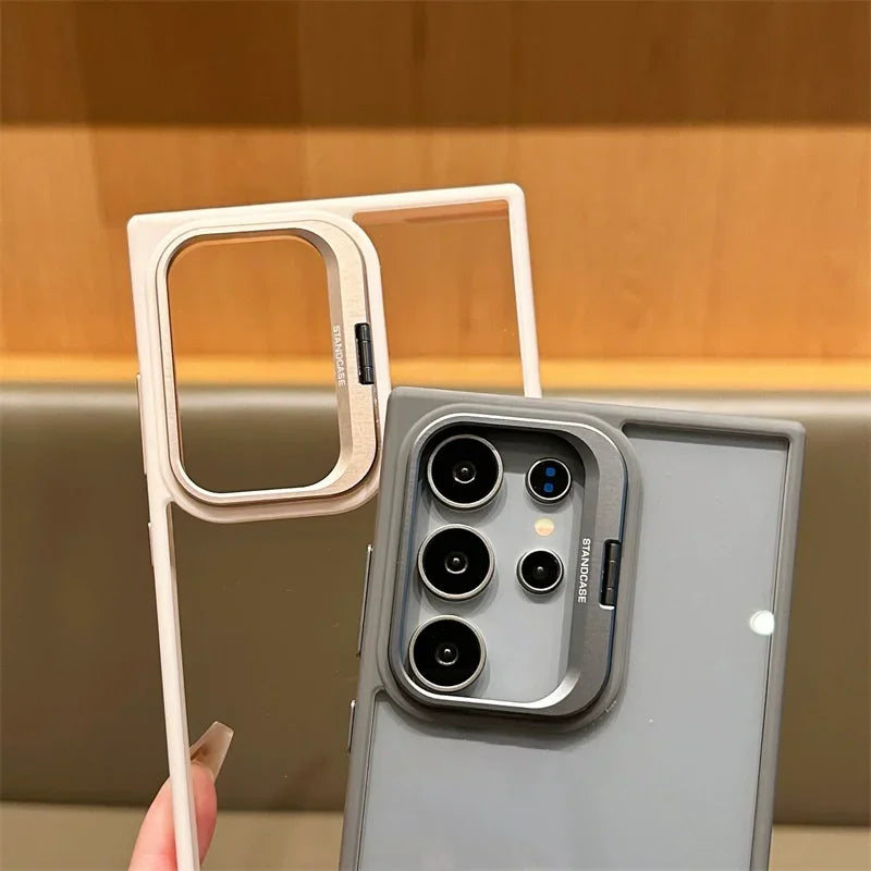 For Magsafe Magnetic Wirelesss Charge Case For Samsung Galaxy S24 S22 S23 Ultra S23 FE Plus Camera Protector Holder Clear Cover