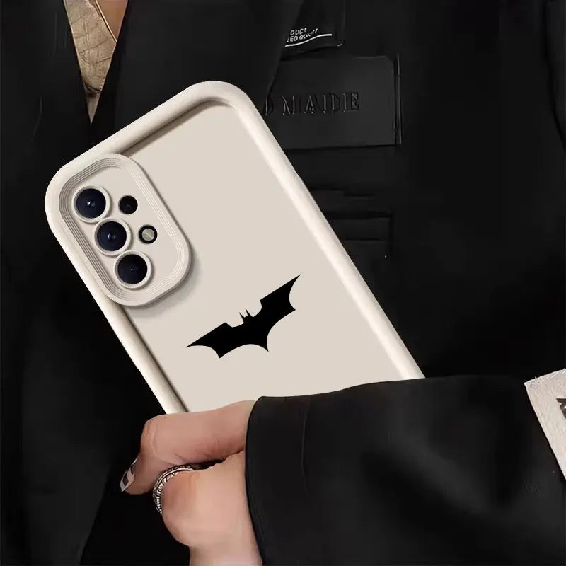 Marvel B-Batmans Ironman Cute Case For Samsung Galaxy A57 A56 5G A37 A36 A17 A07 A26 A16 A06 A55 A52 A14 A73 A34 Silicone Cover