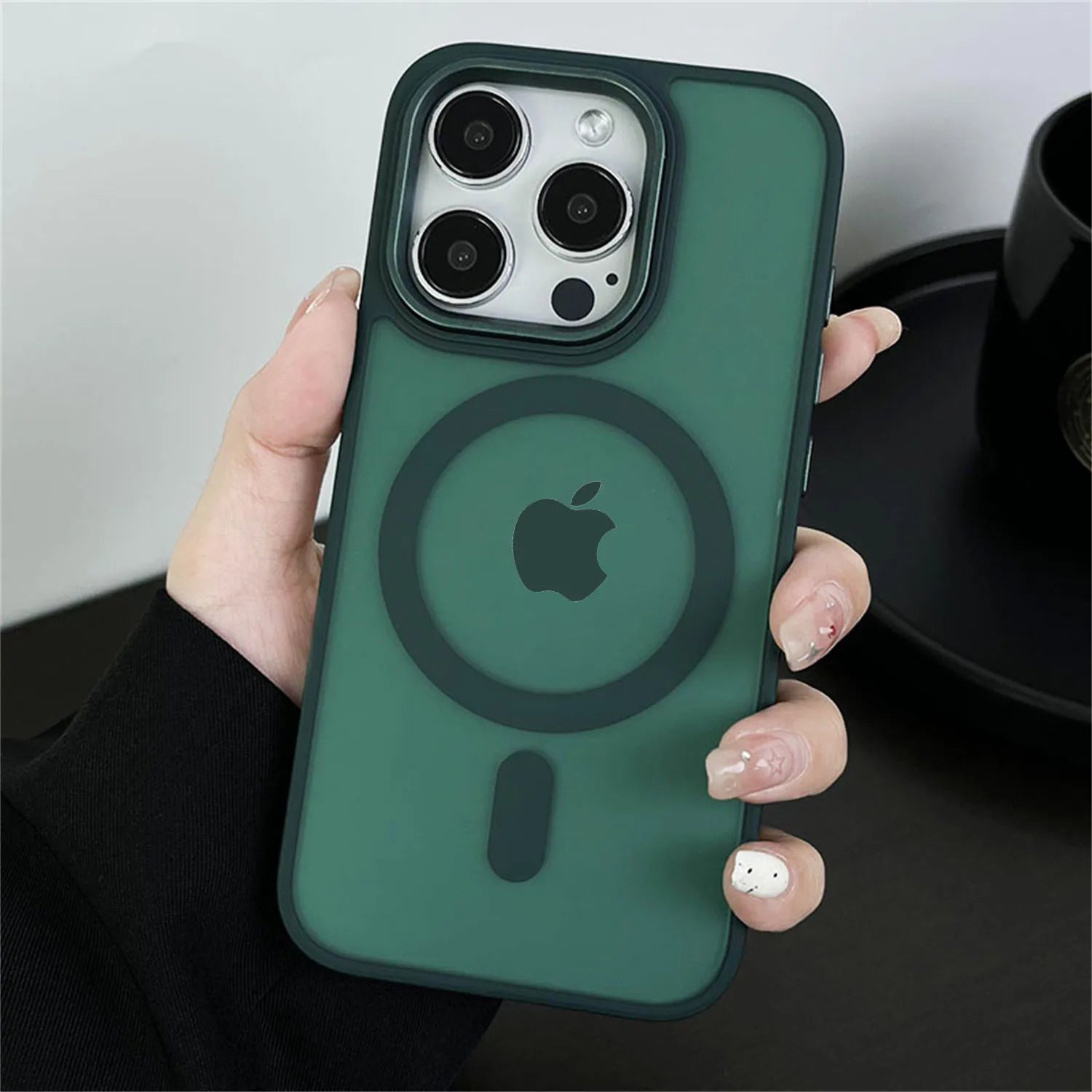 Magnetic Translucency Case Fashion Matte Frosted Magsafe Splice Color Cover For iPhone 16 15 14 13 12 11 Pro Max 16 Plus