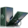 Luxury Military Armor Solid Color Magnetic 360 Bracket Phone Case For Samsung Z Fold 7 6 5 4 3 Wireless Charge Shockproof Cover