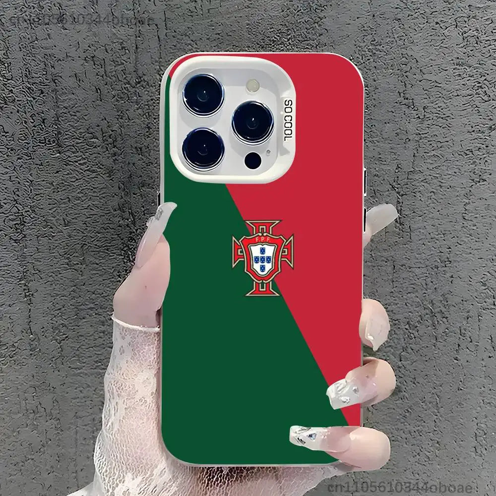 2026 WC POR P-Portugal Phone Case For iPhone 17,16,15,14,13,12,11,Pro,Max,Plus Shockproof Cover