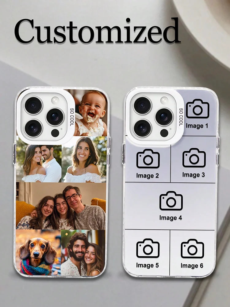 For iPhone 16 16e 15 14 13 12 11Pro Max Mini SE 2020 2022 XS XR 6s 7 8 Plus IMD Case DIY Photo Customized shockproof Back Cover