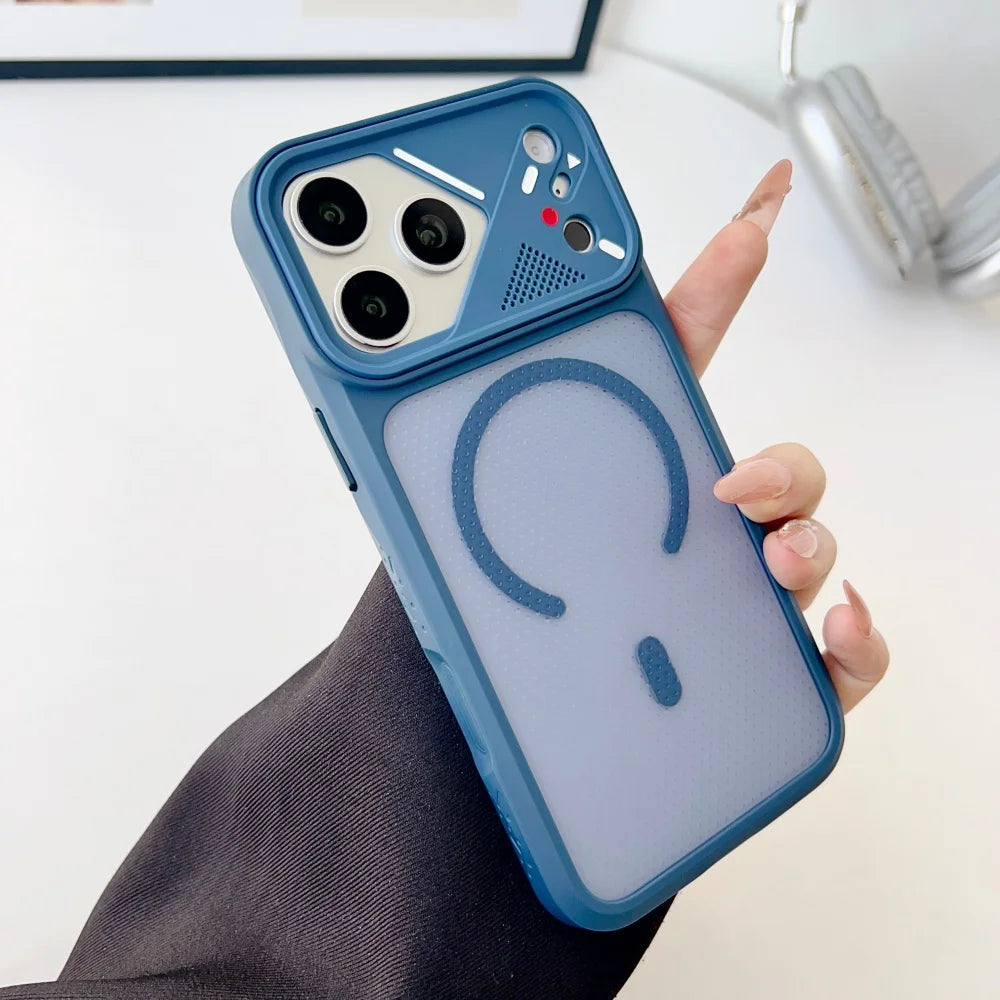 17pro max for Magsafe Case Luxury Micropore Slim Case for IPhone 17 16 15 14 13 Pro Max Plus 12 11 Shockproof Magnetic Cover