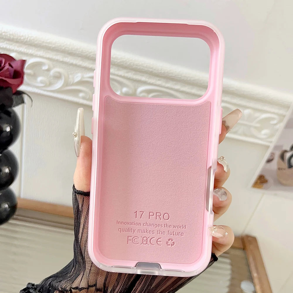 2 in 1 wallet card holder silicone phone case for iPhone 17 16 15 14 13 12 11 Pro Max Air Plus full shockproof back bumper cover