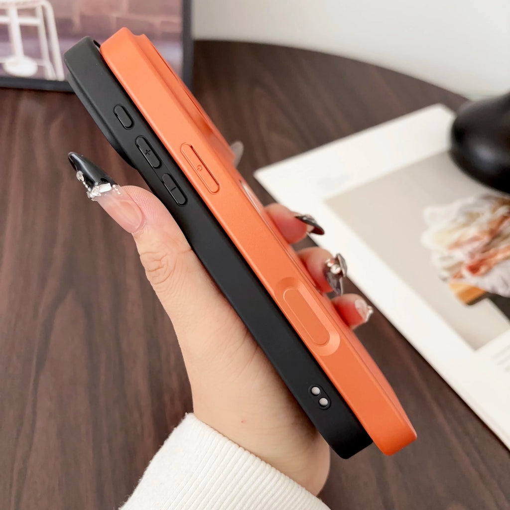 Luxury Matte for Magsafe Magnetic Artificial Leather Phone Cases for IPhone 17 13 Pro Max 16 15 14  Shockproof Cover