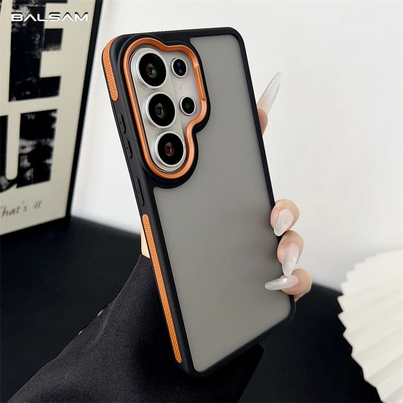 Matte Translucent Shockproof Case for Samsung Galaxy S26 S25 S24 S23 Ultra Plus S21FE A26 A55 A32 A07 A06 A16 A15 A54 A05S Cover