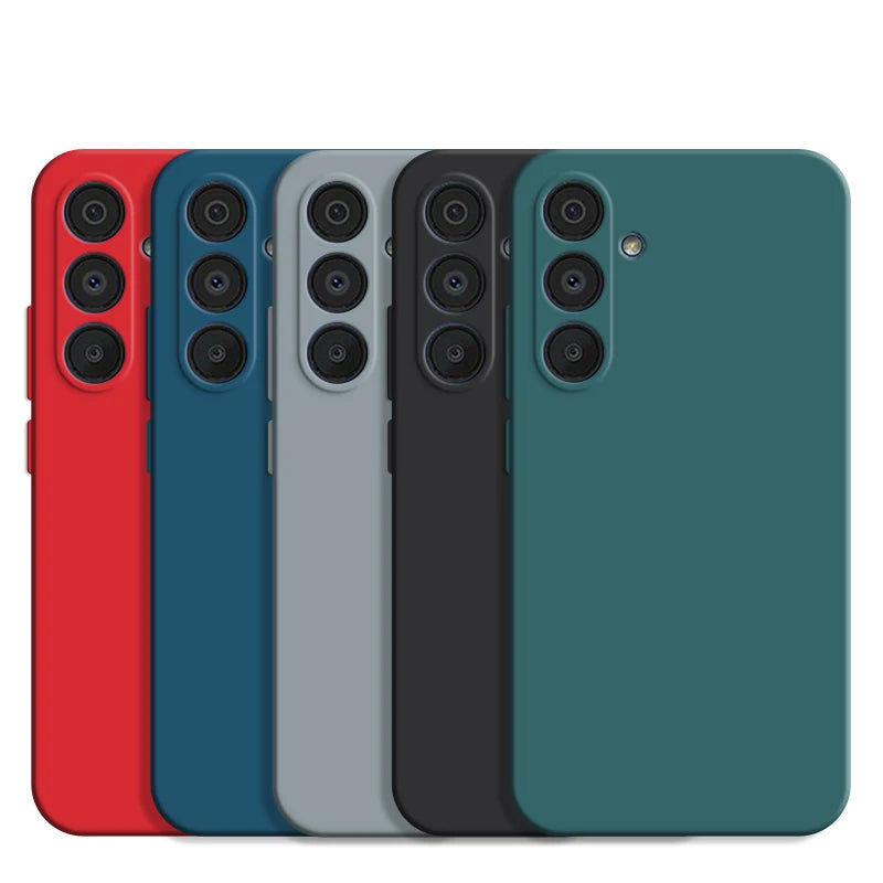 For Samsung Galaxy A25 Case Samsung Galaxy A05S A05 A15 A25 A35 A55 5G Cover Shockproof Luxury Liquid Silicone Phone Back Case