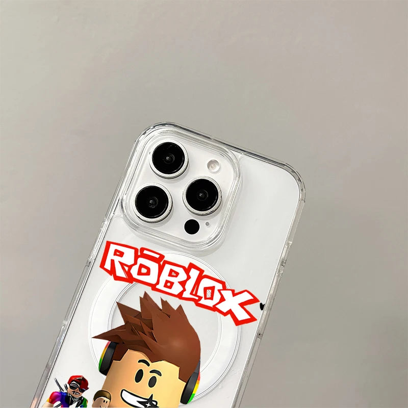 R-Robloxes Magnetic Case for Samsung Galaxy S26 Ultra S25 Edge S24 Plus S23 FE A57 A56 A55 A54 A36 A35 A17 A16 A15 A07 A06 Cover