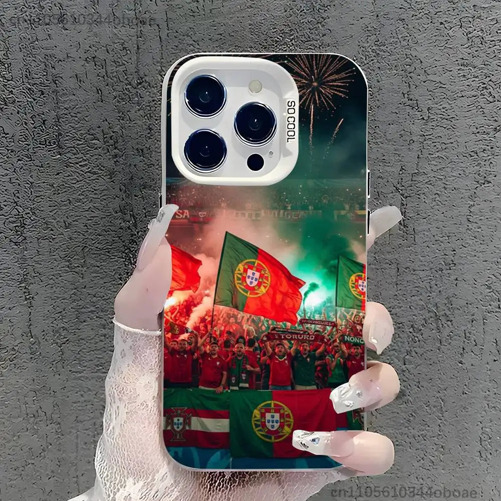 2026 WC POR P-Portugal Phone Case For iPhone 17,16,15,14,13,12,11,Pro,Max,Plus Shockproof Cover