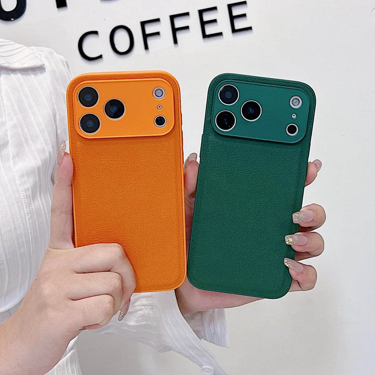 Luxury Lychee PU Leather Texture Solid Color Case For iPhone 17 Air 16 E 15 14 Plus 13 12 Mini Pro Max Shockproof Bumper Cover