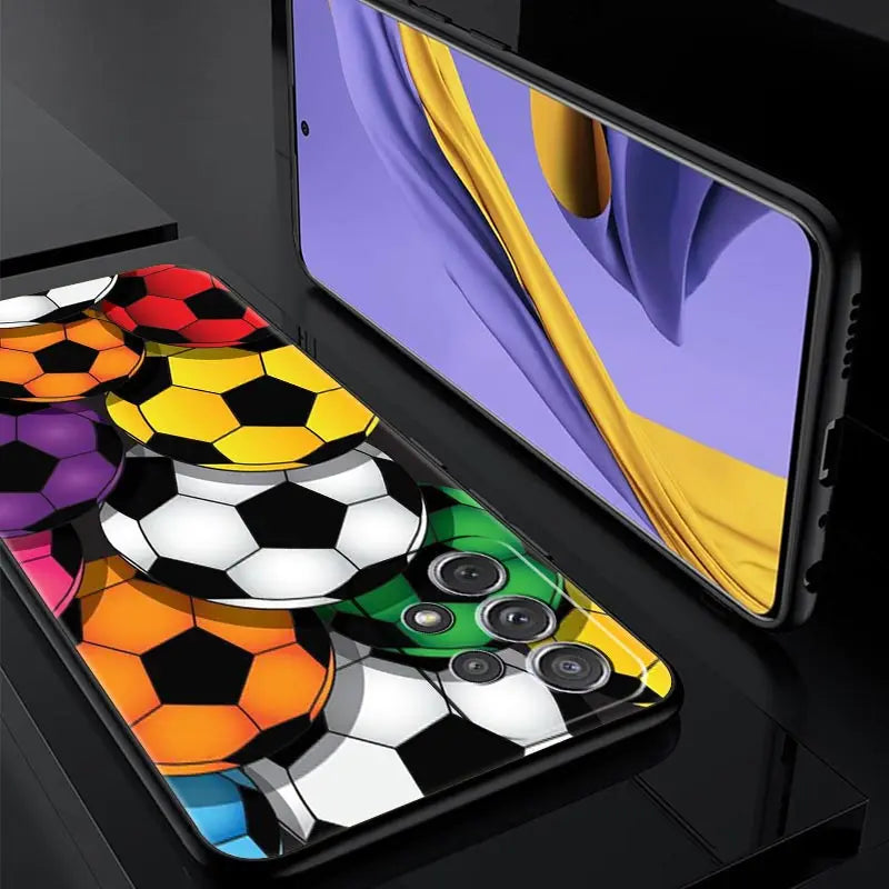 Soccer ball Football Phone Case For Samsung Galaxy A13 A51 A71 A41 A31 A21S A11 A03S A12 A32 A52 A22 A23 A33 A53 A73 5G Cover