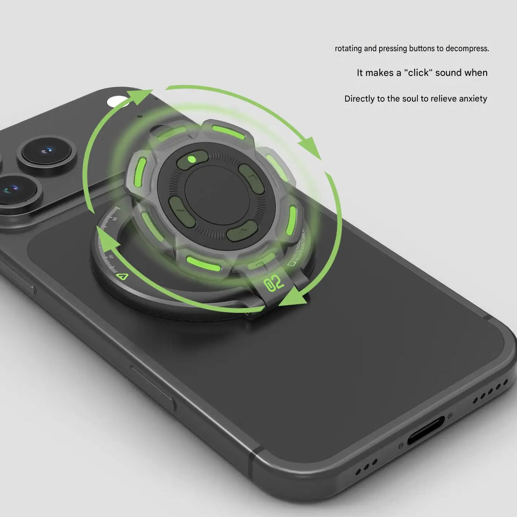 New Double-sided Magnetic Phone Holder 360° Rotatable Multi-angle Cell Phone Bracket Adjustable Ultra-thin Mobile Phone Stand