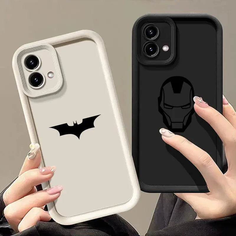 Marvel B-Batmans Ironman Case for Motorola Moto Edge 70 60 Fusion 50 Pro 40 Neo G06 G56 G86 G85 G84 G75 G56 G53 G52 G30 14 Cover