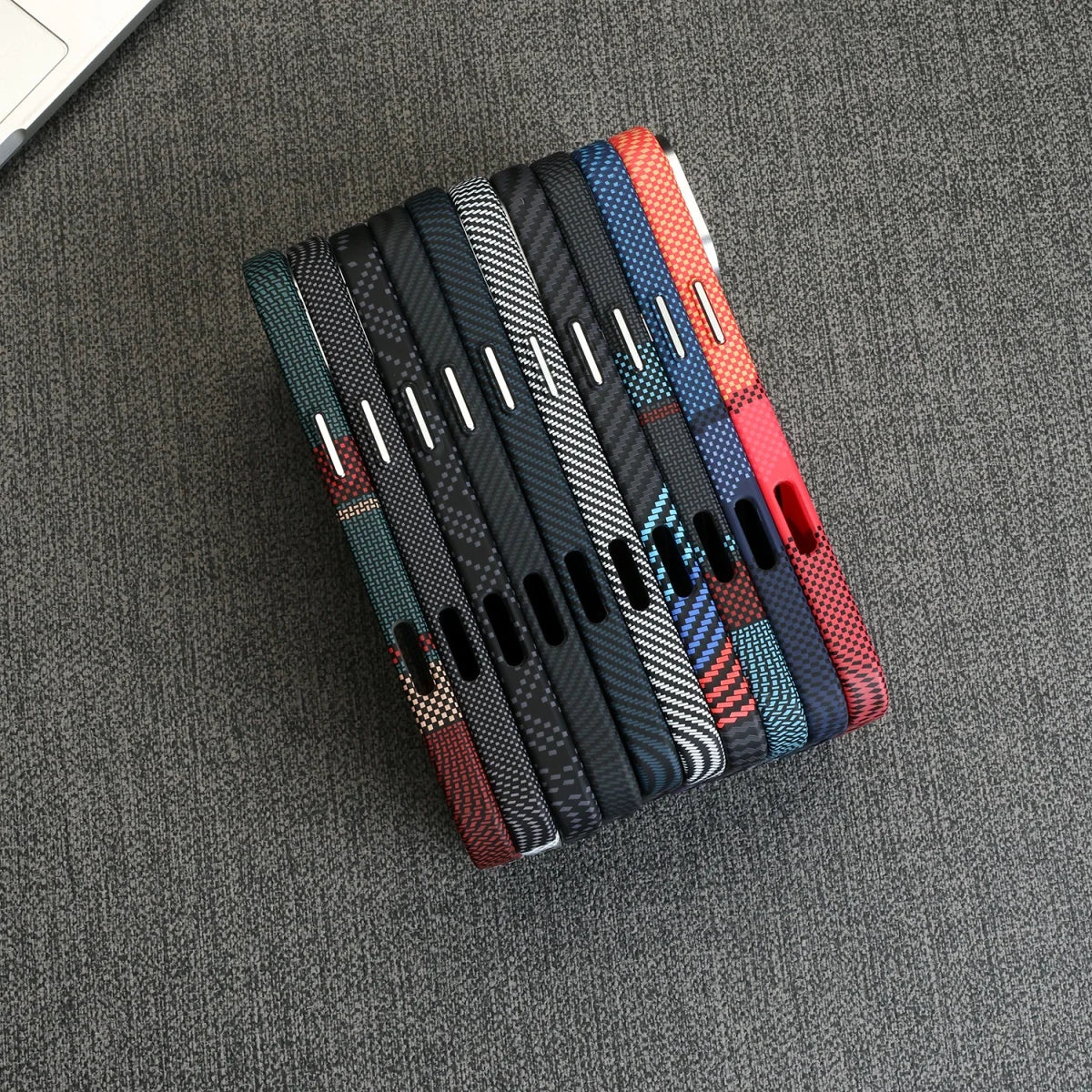 Luxury Kevlar Carbon Fiber Hard PC For Magsafe Phone Case For iPhone 17 Air 16 15 14 13 Pro Max Magnetic Wireless Charge Cover