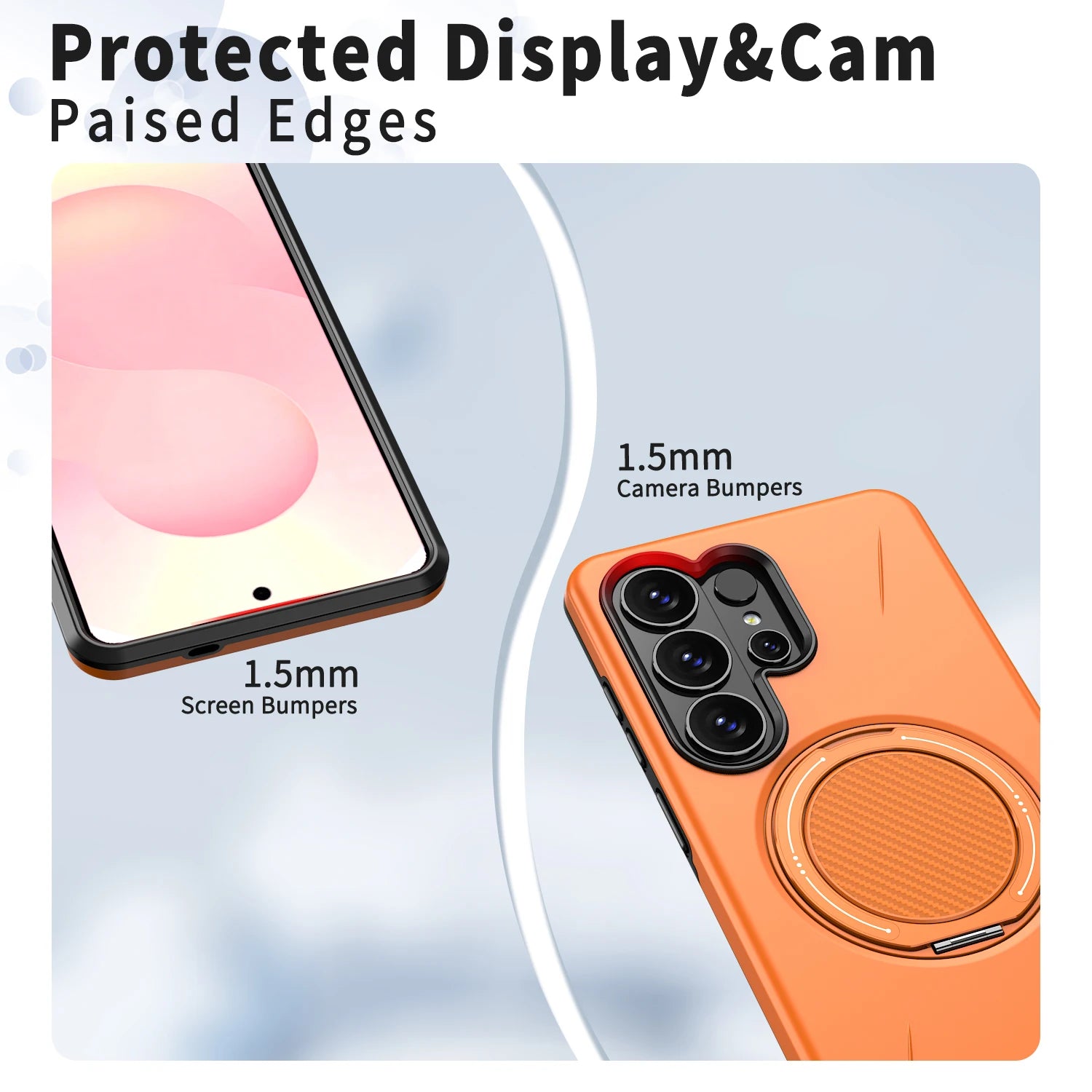 360° Magnetic Bracket Phone Case for Samsung Galaxy S26 Plus S24 S23 Ultra S25 FE A57 A37 A17 A56 A26 A36 A16 for Magsafe Cover