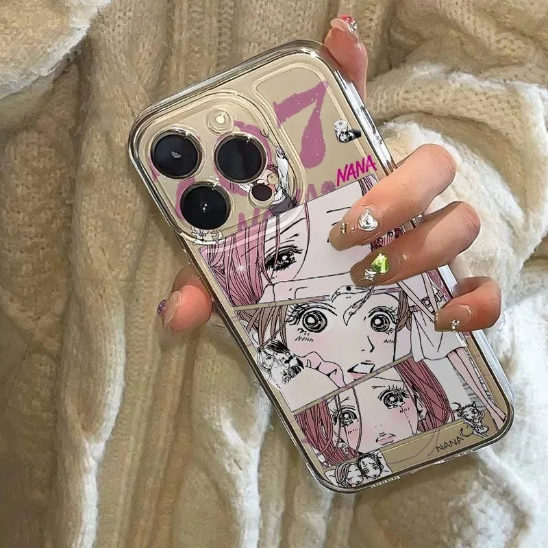 Japan Anime Nana Oosaki Phone Case For iPhone 17 16 15 14 13 12 11 Pro Max Mini SE 7 8 Plus 17E Air Shockproof Transparent Cover