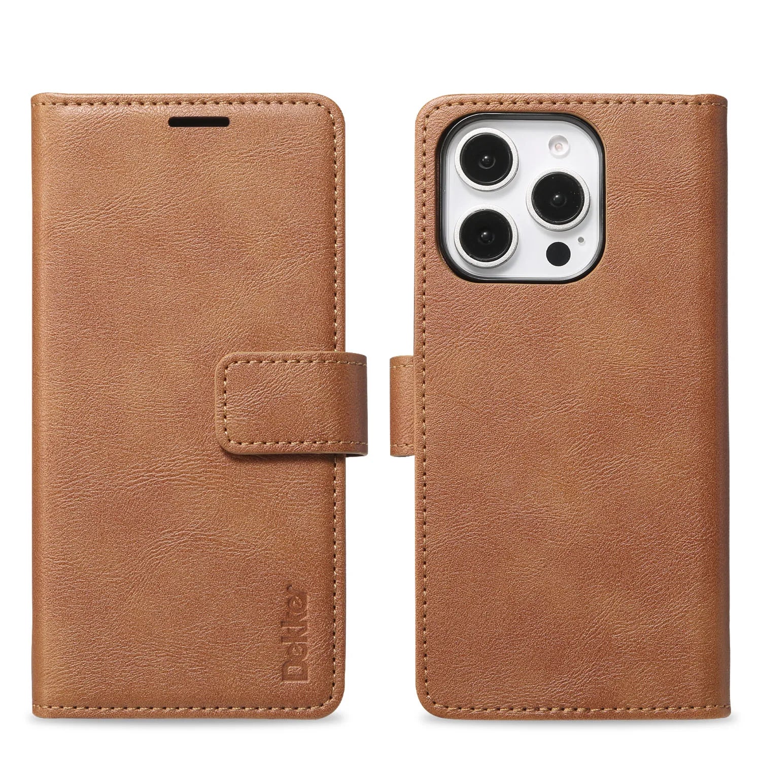 2 in 1 Detachable Card Solt Magnetic Wallet Leather Case For iPhone 16 Pro Max 15 Plus 14 13 12 Flip Bag Business For Magsafe