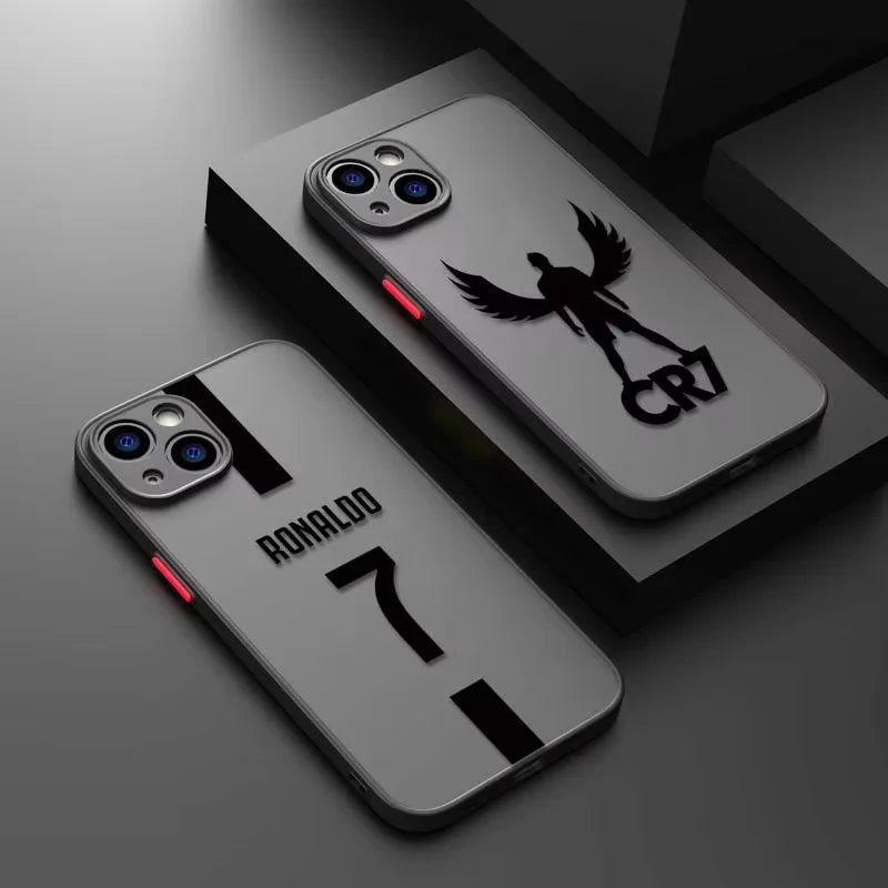 Football Star R-Ronaldos Phone Case For iPhone 17e 17 16e 16 15 14 13 12 11 Mini Pro Air  Max X 7 8 6 6s Plus Matte Clear Cover