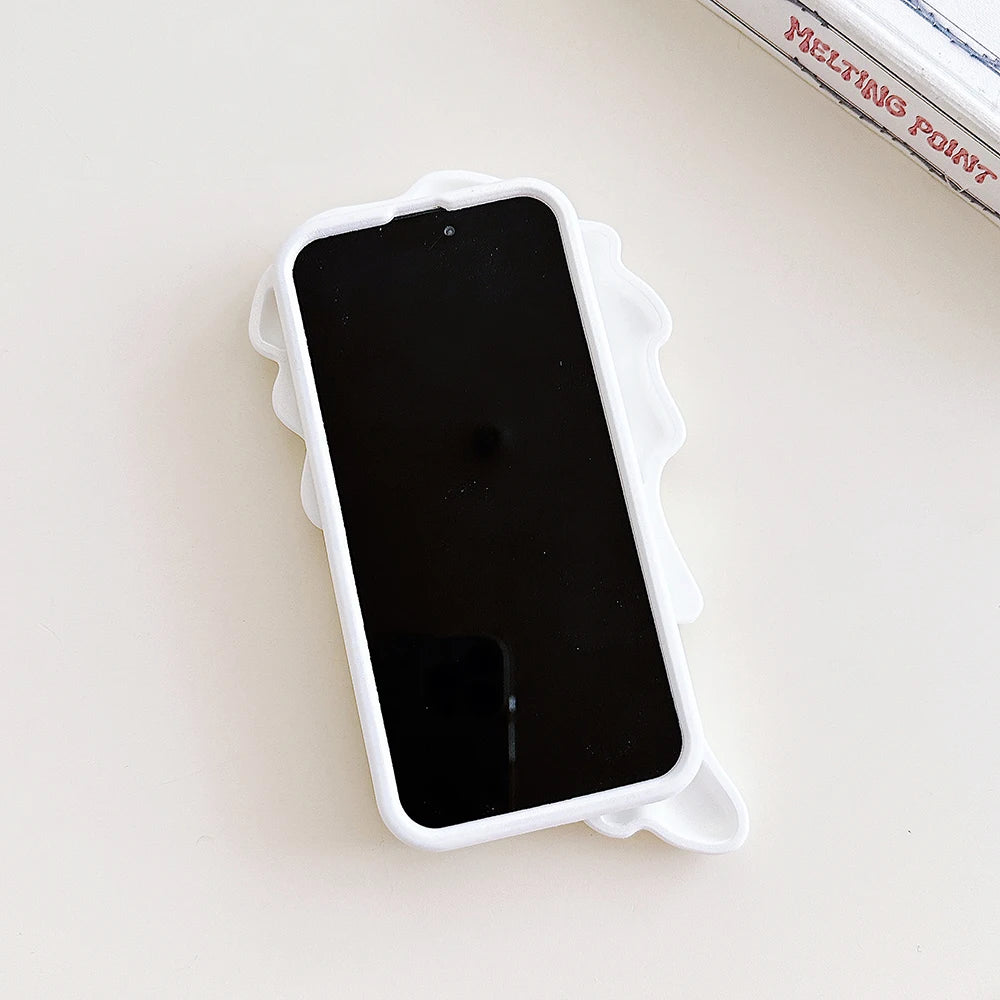3D Angel Wings Shockproof Cover Cartoon Shatter Silicone Soft Case For iPhone 17 Air 16 15 14 13 12 Pro Max Phone Cases