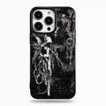 Luxury Retro Gothic Girl Angel Black Phone Case For iPhone 17 Air 16 Pro Max 15 14 Plus 13 12 11 Shockproof Silicone Back Cover