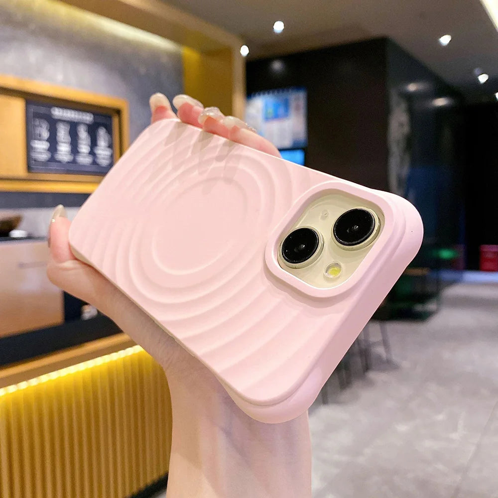 Magnetic Silicone Phone Case For iPhone 17 Pro Max Air 16 13 11 15 14  12 17promax 16promax 15promax Shockproof Funda Cover