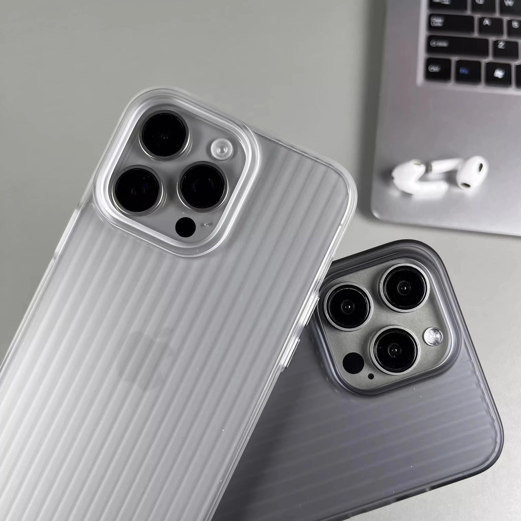 bend wave phone case for iphone 16 15 14 plus 13 12 11 pro max cover Luxury Anti drop funda luggage plating cases carcasa