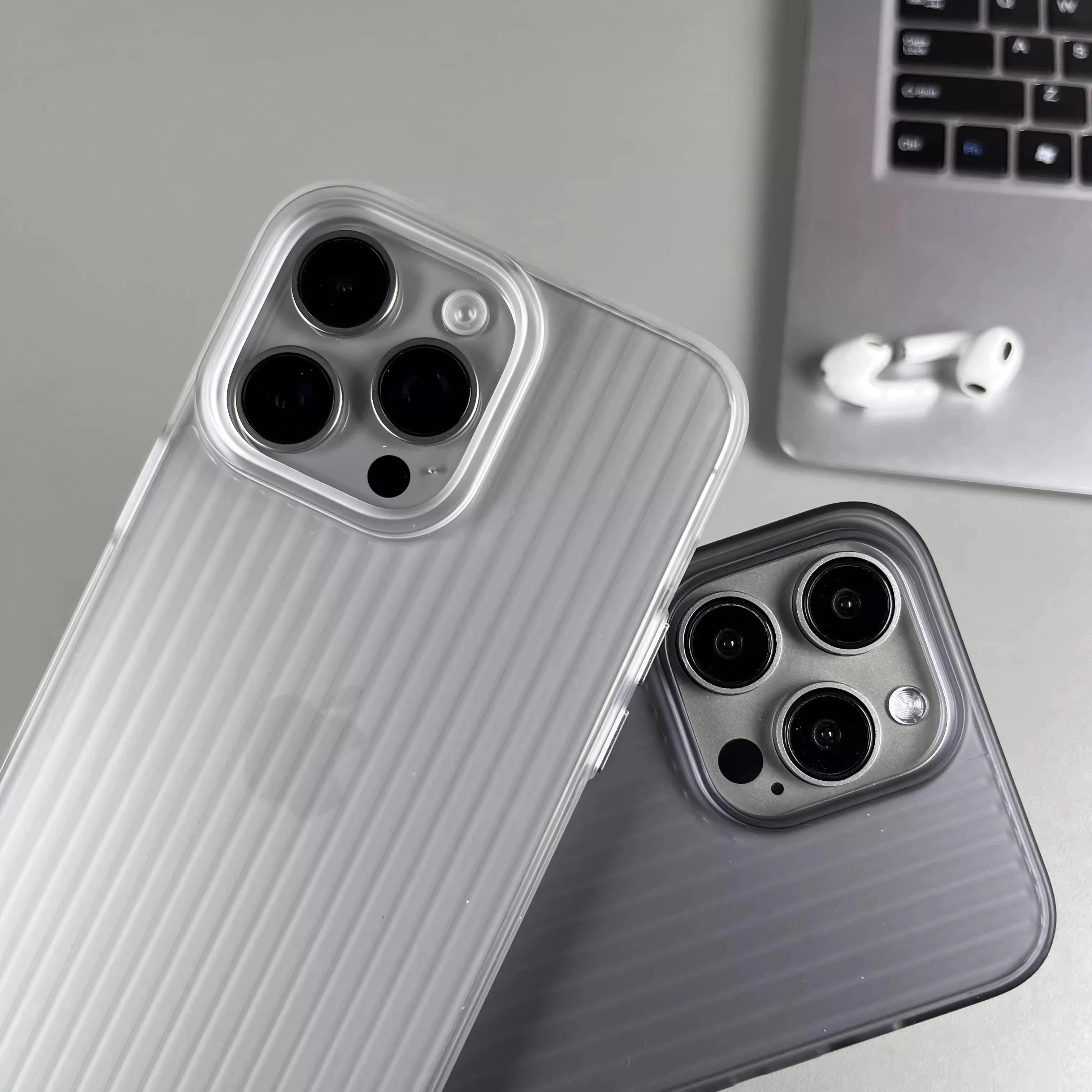 bend wave phone case for iphone 16 15 14 plus 13 12 11 pro max cover Luxury Anti drop funda luggage plating cases carcasa