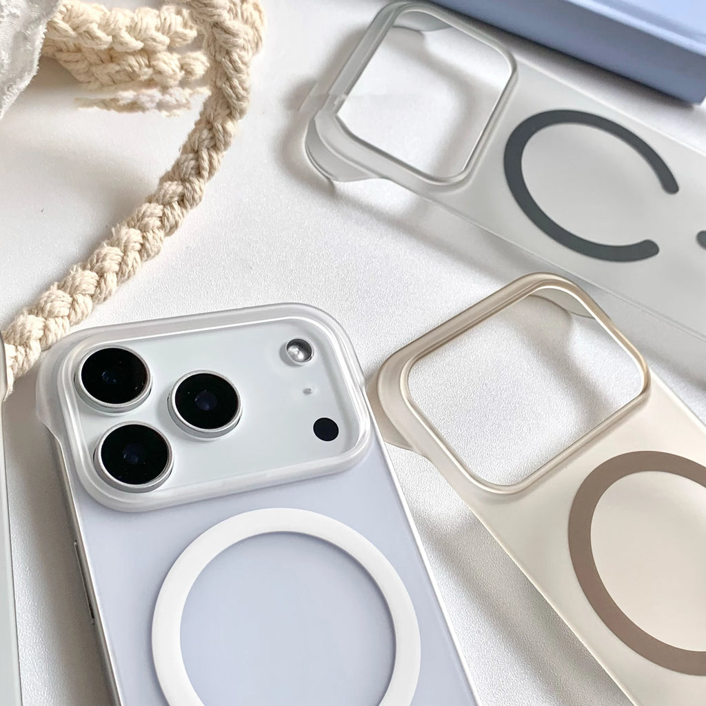 Frosted Hard Frameless Magnetic For Magsafe Case For iPhone 17 Air 16 15 14 Plus 13 12 11 17 Pro Max Translucent Thin Back Cover