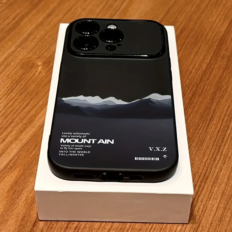 Phone Case For iPhone 17 15 11 16 Pro Max 13 12 Pro Max Air 16 Plus X XR XS Fashion Mountains And Rivers Scenery Silicone Cover