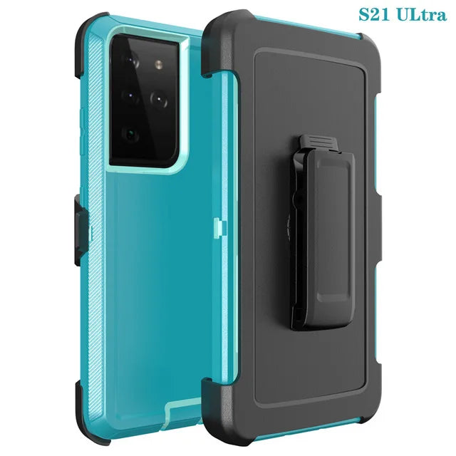 3 IN 1 For Samsung Galaxy S25 S26 ULTRA S25 S26 Plus S25 Heavy Duty Shockproof Armor +Belt CliP Phone Case