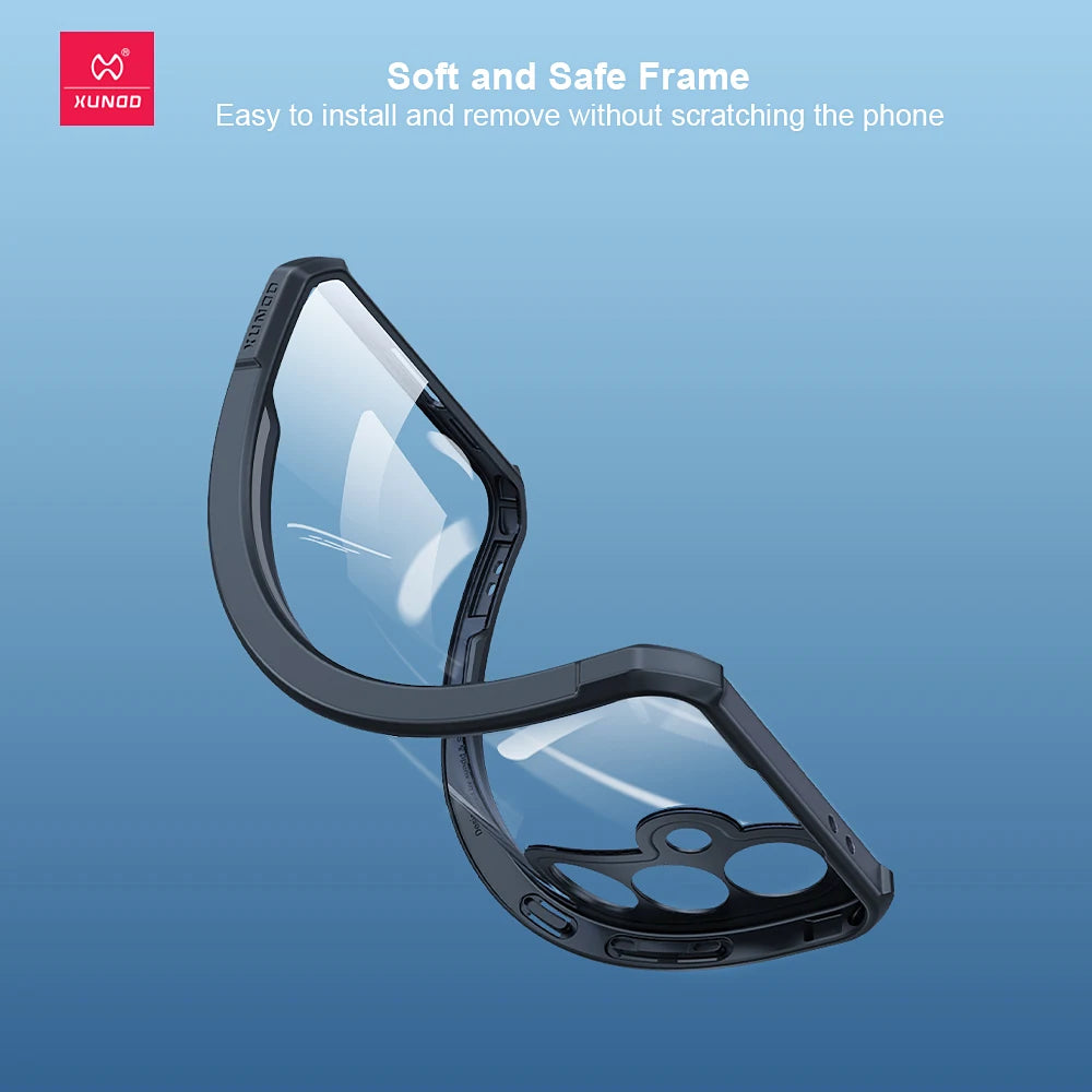 Xundd For Samsung Galaxy A36 A56 A57 A37 A16 A17 5G A06 A07 Case,Airbag Anti-drop TPU&Acrylic Back Clear Camera Protection Cover