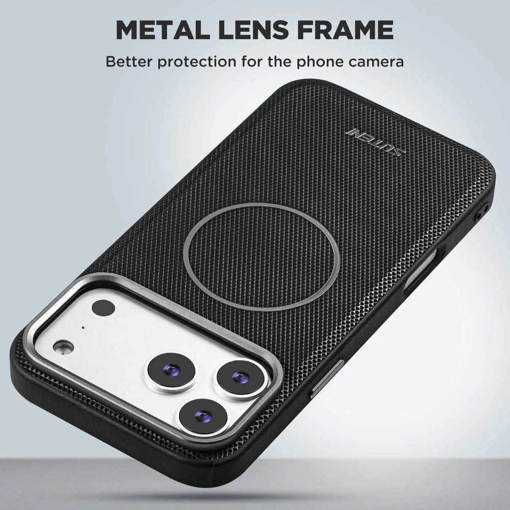 Diamond Texture Particle Magnetic Case For iPhone 17 Pro Max 16 15 14 13 For Magsafe Wireless Charging Shockproof Phone Cover
