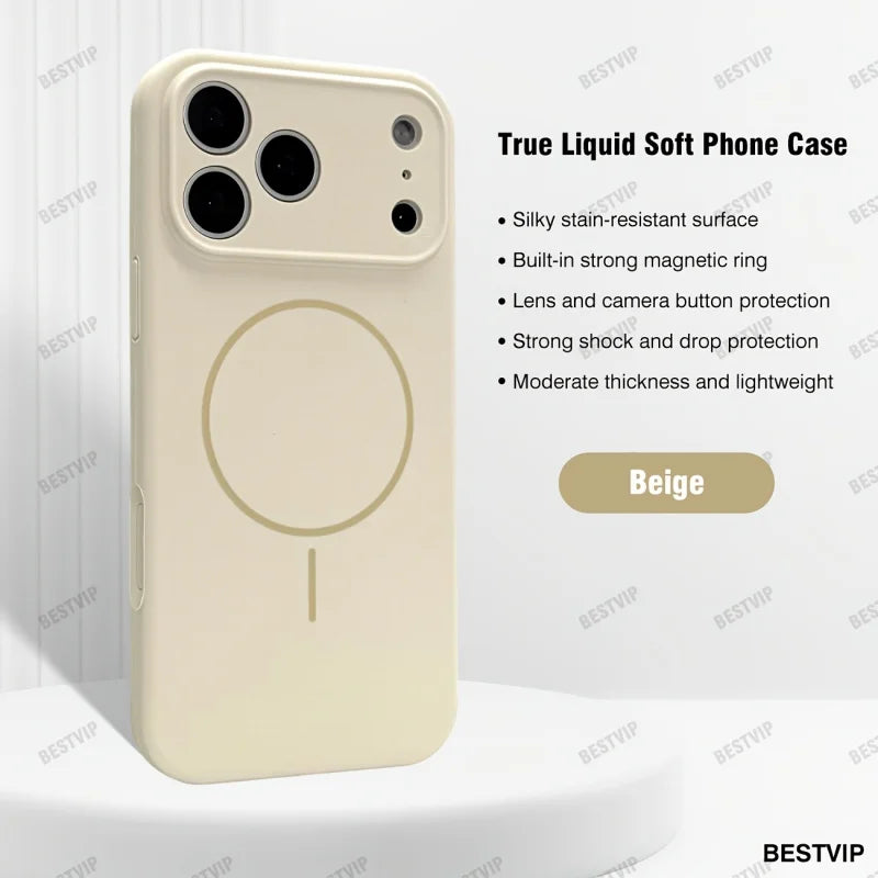 2L KKX Suitable for iPhone 17 Pro Max liquid soft rubber phone case, with smooth touch, compatible with iPhone 13/14/15/16/17