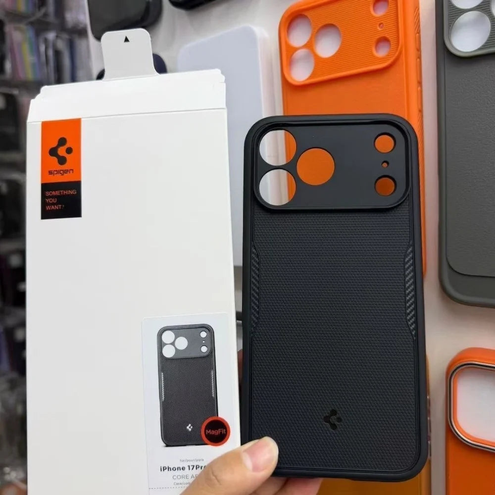 Spigen Suitable for iPhone 17 Pro Max Case Camera Protection Matte Magnetic Phone Case For iPhone 17Pro Air 17 For MagSafe Cover