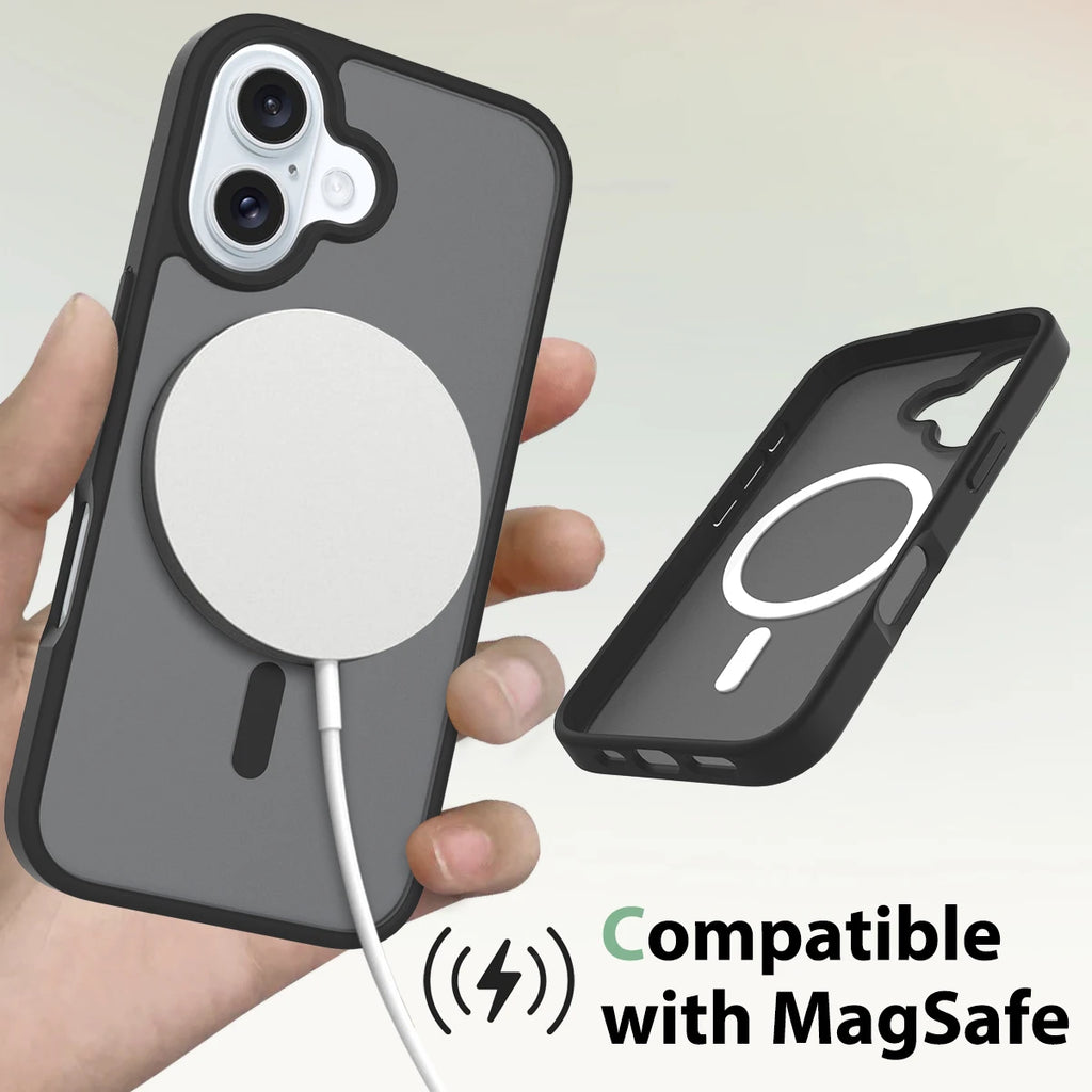 Luxury Matte Translucent For Magsafe Magnetic Case For iPhone 17 Air 16 15 14 11 13 12 Pro Max Hard Wireless Charging Back Cover
