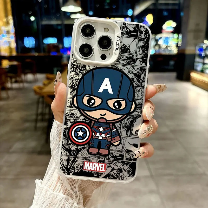 Funda Phone Case For Moto G84 G64 G55 G45 G34 G30 G24 G23 G22 G20 G14 G13 G10 G04s E22i E14 Cute Captain America SpiderMan