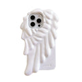 3D Angel Wings Shockproof Cover Cartoon Shatter Silicone Soft Case For iPhone 17 Air 16 15 14 13 12 Pro Max Phone Cases
