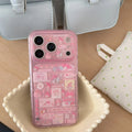 Luxury Double Layer Collage Melody Hot Sale Phone Case For iPhone 17 Pro 15 Pro 14 16 Pro Max Shockproof Protective Cute Cover