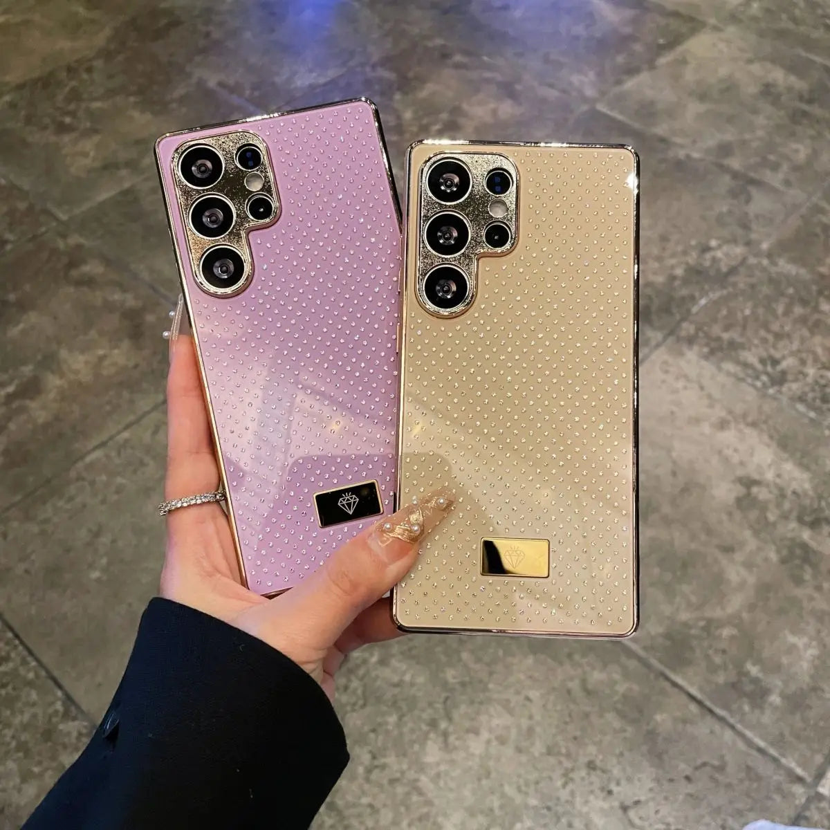 Glitter Plating Phone Case For Samsung Galaxy S25 S24 S23 Ultra Plus S25 Edge S23 FE S24FE S 25 Ultra S25Ultra 5G Silicone Cover